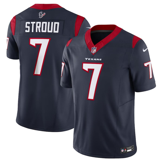 Men's Houston Texans #7 C.J. Stroud Navy 2023 F.U.S.E Vapor Untouchable Football Stitched Jersey - Click Image to Close